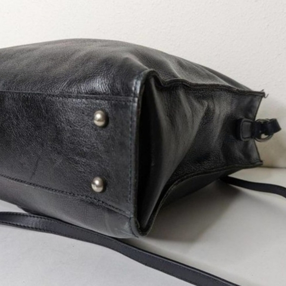 Patricia Nash Black Studded Leather Zancona Tote Crossbody Strap - Picture 10 of 12